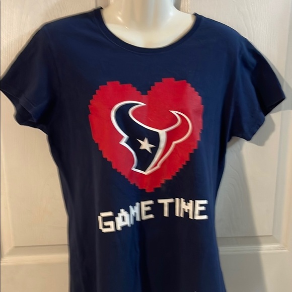 Navy Blue Game Time Tee with Red Heart Design - Picture 3 of 5